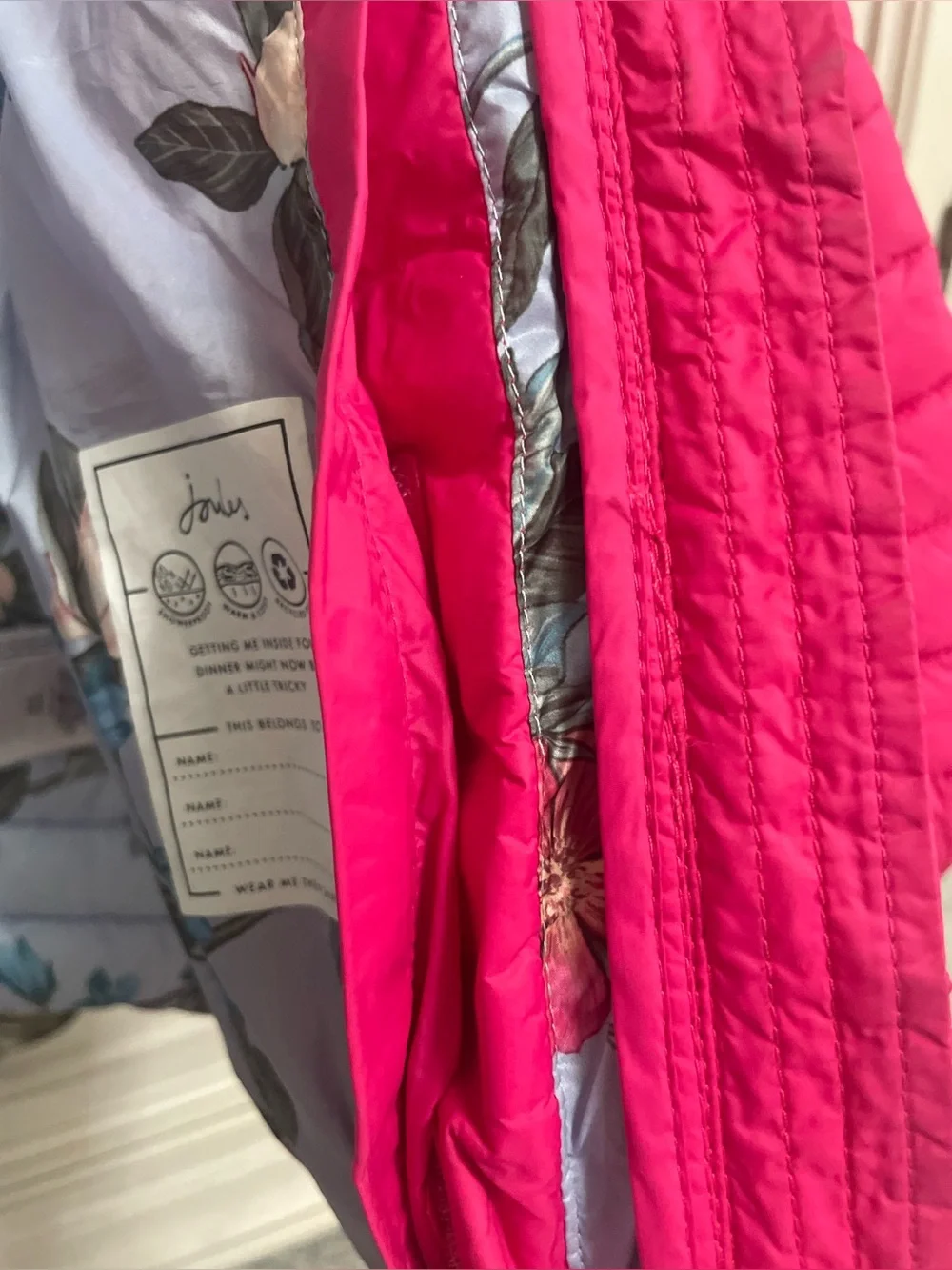Joules Packable “Right as Rain” Jacket, Size 4T
